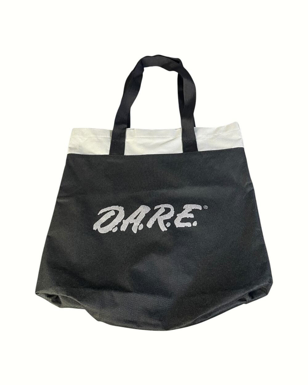 D.A.R.E. Black/Grey Logo Canvas School Tote Bag